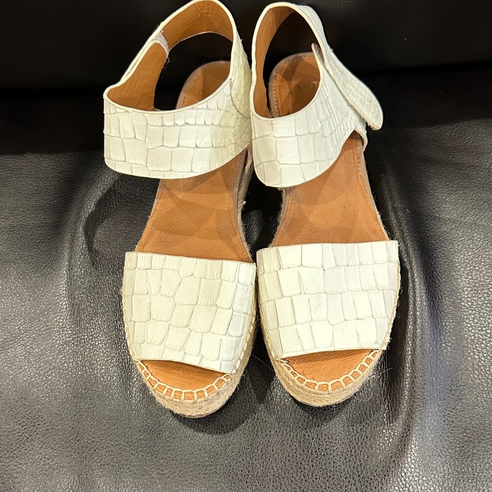 SARTO By Franco Sarto White Textured Espadrilles